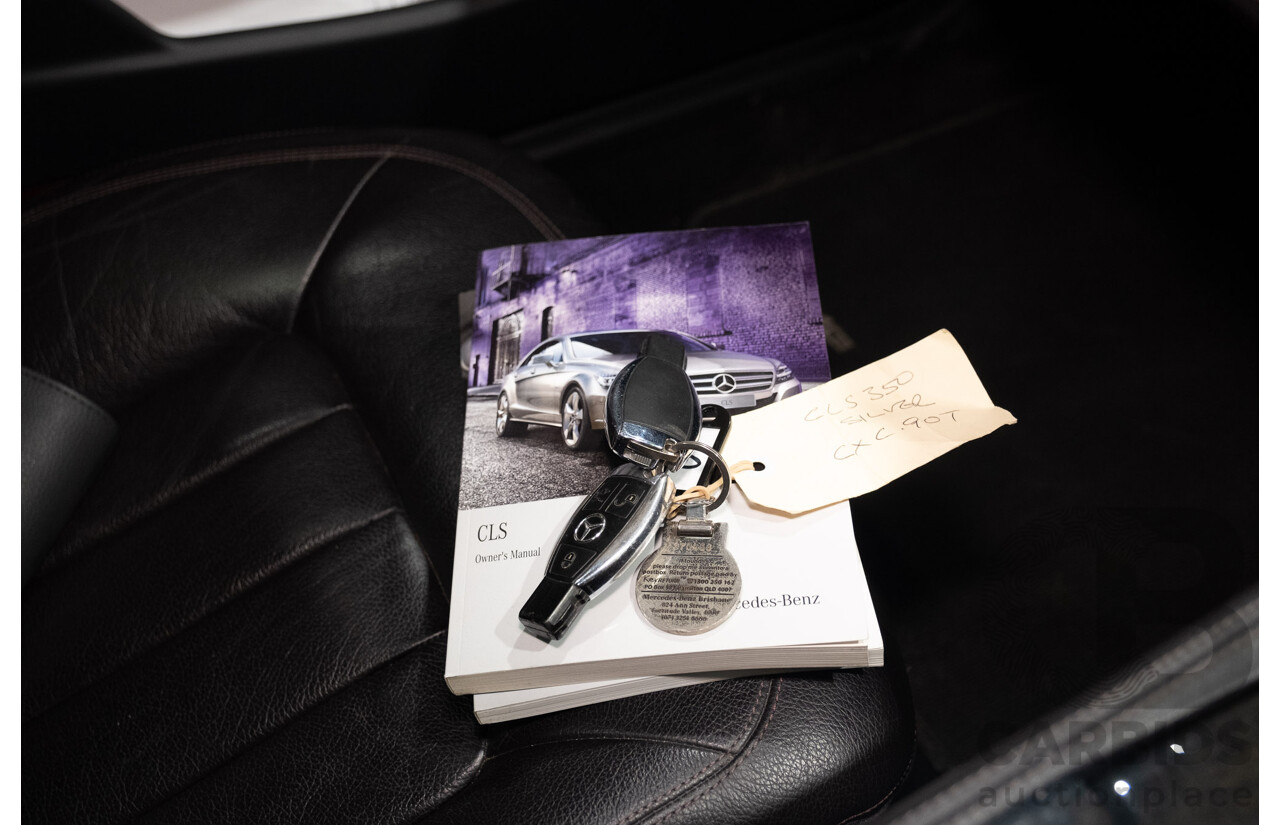 7/2012 Mercedes Benz CLS 350 CDI BE 218 AMG Pack 4d Coupe Iridium Silver Metallic Turbo Diesel V6 3.0L