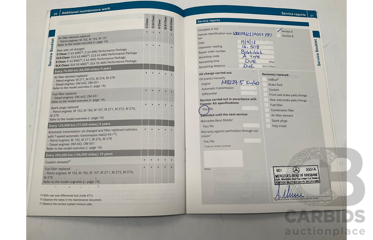 7/2012 Mercedes Benz CLS 350 CDI BE 218 AMG Pack 4d Coupe Iridium Silver Metallic Turbo Diesel V6 3.0L