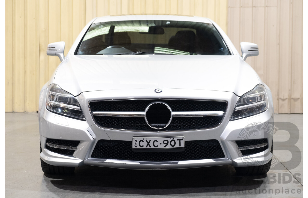 7/2012 Mercedes Benz CLS 350 CDI BE 218 AMG Pack 4d Coupe Iridium Silver Metallic Turbo Diesel V6 3.0L