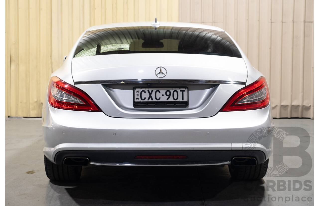 7/2012 Mercedes Benz CLS 350 CDI BE 218 AMG Pack 4d Coupe Iridium Silver Metallic Turbo Diesel V6 3.0L