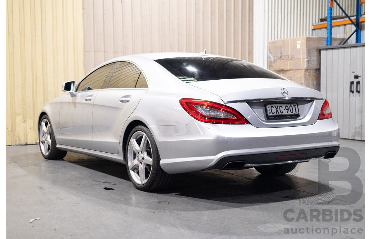 7/2012 Mercedes Benz CLS 350 CDI BE 218 AMG Pack 4d Coupe Iridium Silver Metallic Turbo Diesel V6 3.0L