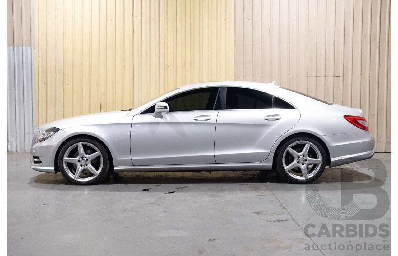 7/2012 Mercedes Benz CLS 350 CDI BE 218 AMG Pack 4d Coupe Iridium Silver Metallic Turbo Diesel V6 3.0L