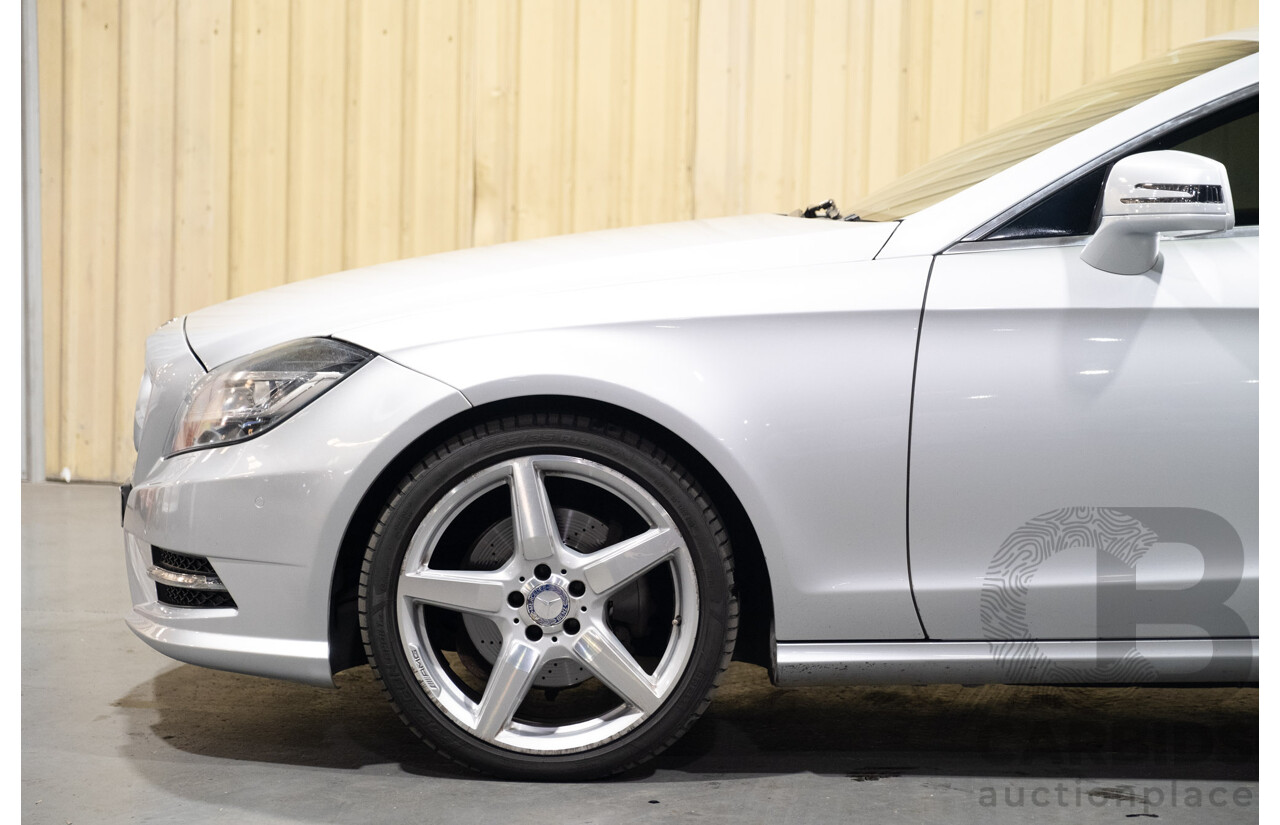 7/2012 Mercedes Benz CLS 350 CDI BE 218 AMG Pack 4d Coupe Iridium Silver Metallic Turbo Diesel V6 3.0L