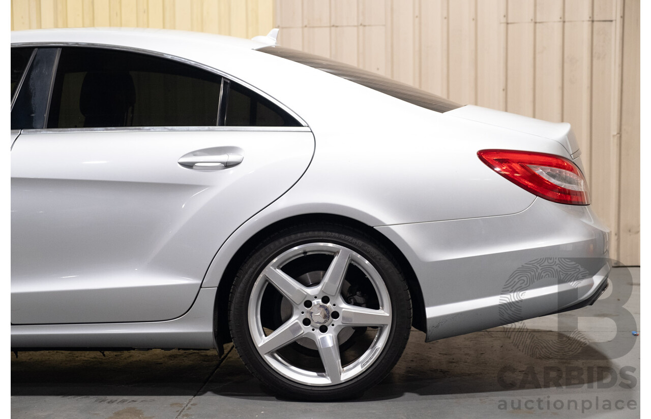 7/2012 Mercedes Benz CLS 350 CDI BE 218 AMG Pack 4d Coupe Iridium Silver Metallic Turbo Diesel V6 3.0L