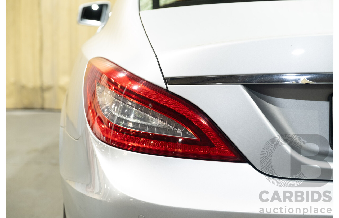 7/2012 Mercedes Benz CLS 350 CDI BE 218 AMG Pack 4d Coupe Iridium Silver Metallic Turbo Diesel V6 3.0L