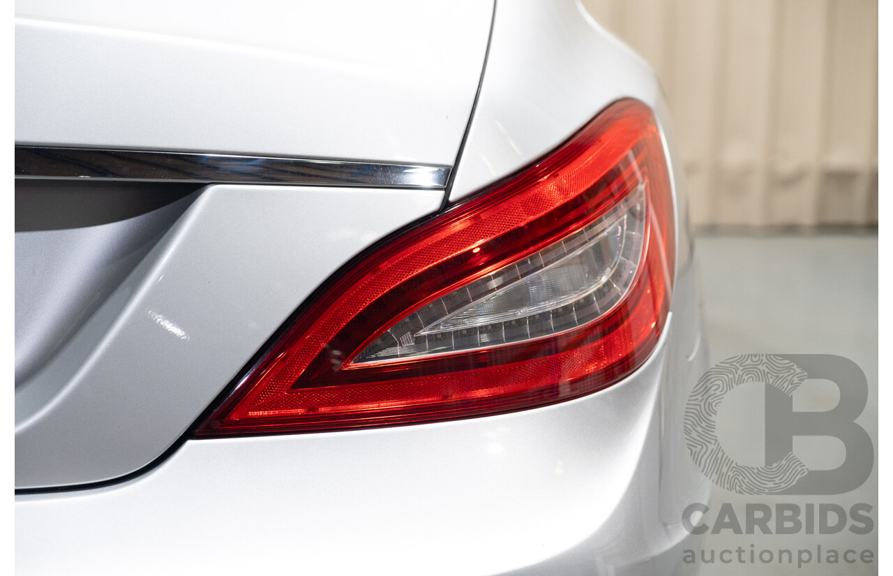 7/2012 Mercedes Benz CLS 350 CDI BE 218 AMG Pack 4d Coupe Iridium Silver Metallic Turbo Diesel V6 3.0L