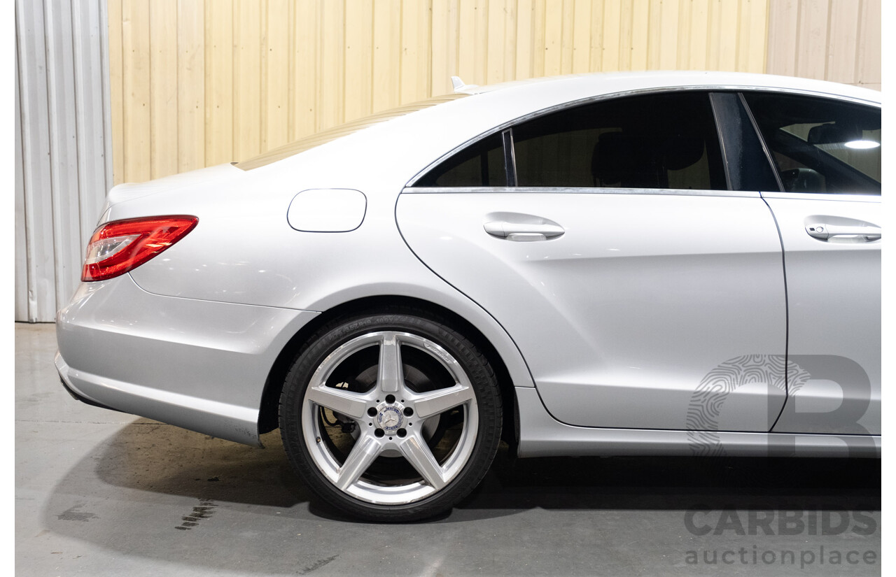 7/2012 Mercedes Benz CLS 350 CDI BE 218 AMG Pack 4d Coupe Iridium Silver Metallic Turbo Diesel V6 3.0L