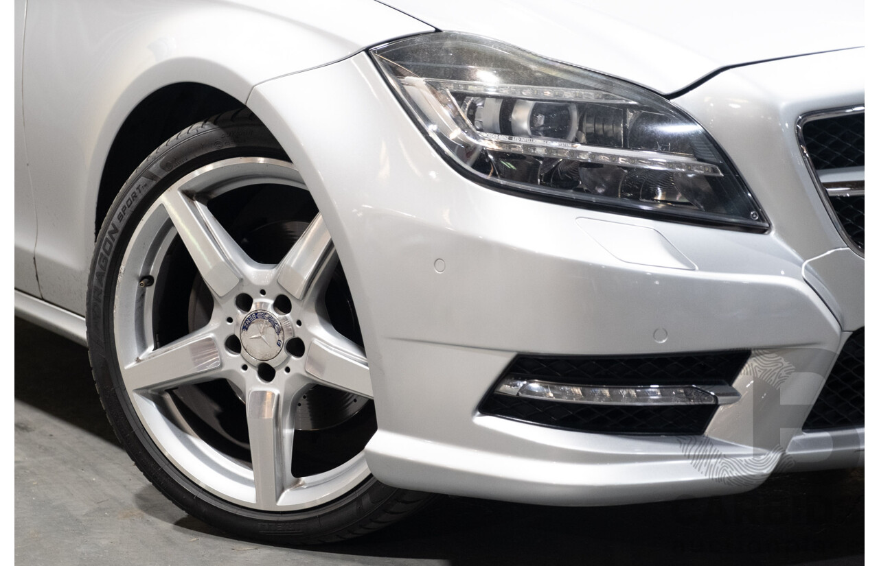 7/2012 Mercedes Benz CLS 350 CDI BE 218 AMG Pack 4d Coupe Iridium Silver Metallic Turbo Diesel V6 3.0L