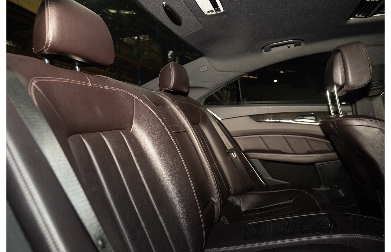 7/2012 Mercedes Benz CLS 350 CDI BE 218 AMG Pack 4d Coupe Iridium Silver Metallic Turbo Diesel V6 3.0L