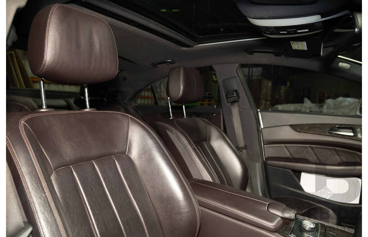 7/2012 Mercedes Benz CLS 350 CDI BE 218 AMG Pack 4d Coupe Iridium Silver Metallic Turbo Diesel V6 3.0L