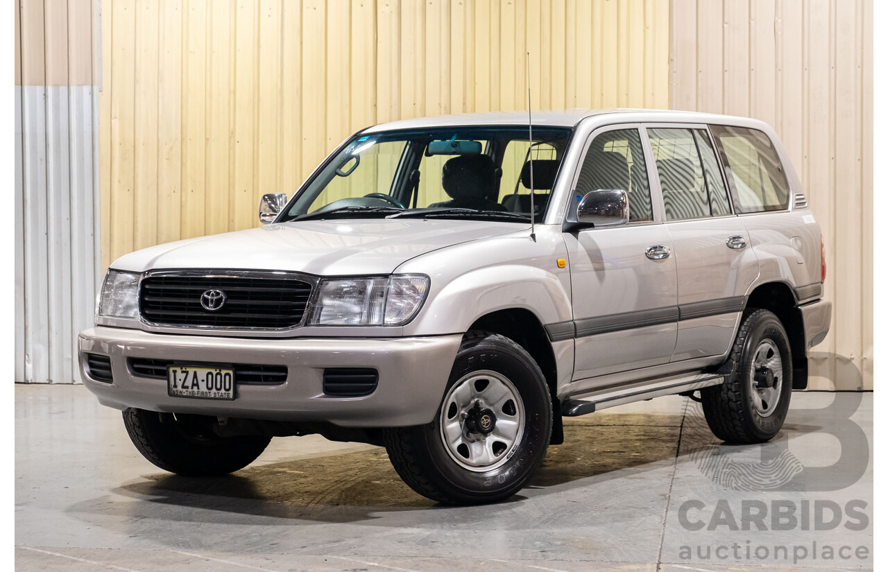 12/2000 Toyota Landcruiser GXL 100 Series (4x4) HDJ100R 4d Wagon Silver Turbo Diesel 1HD-FTE 4.2L