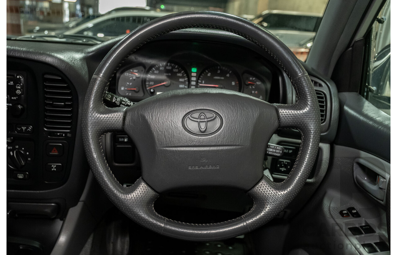 12/2000 Toyota Landcruiser GXL 100 Series (4x4) HDJ100R 4d Wagon Silver Turbo Diesel 1HD-FTE 4.2L