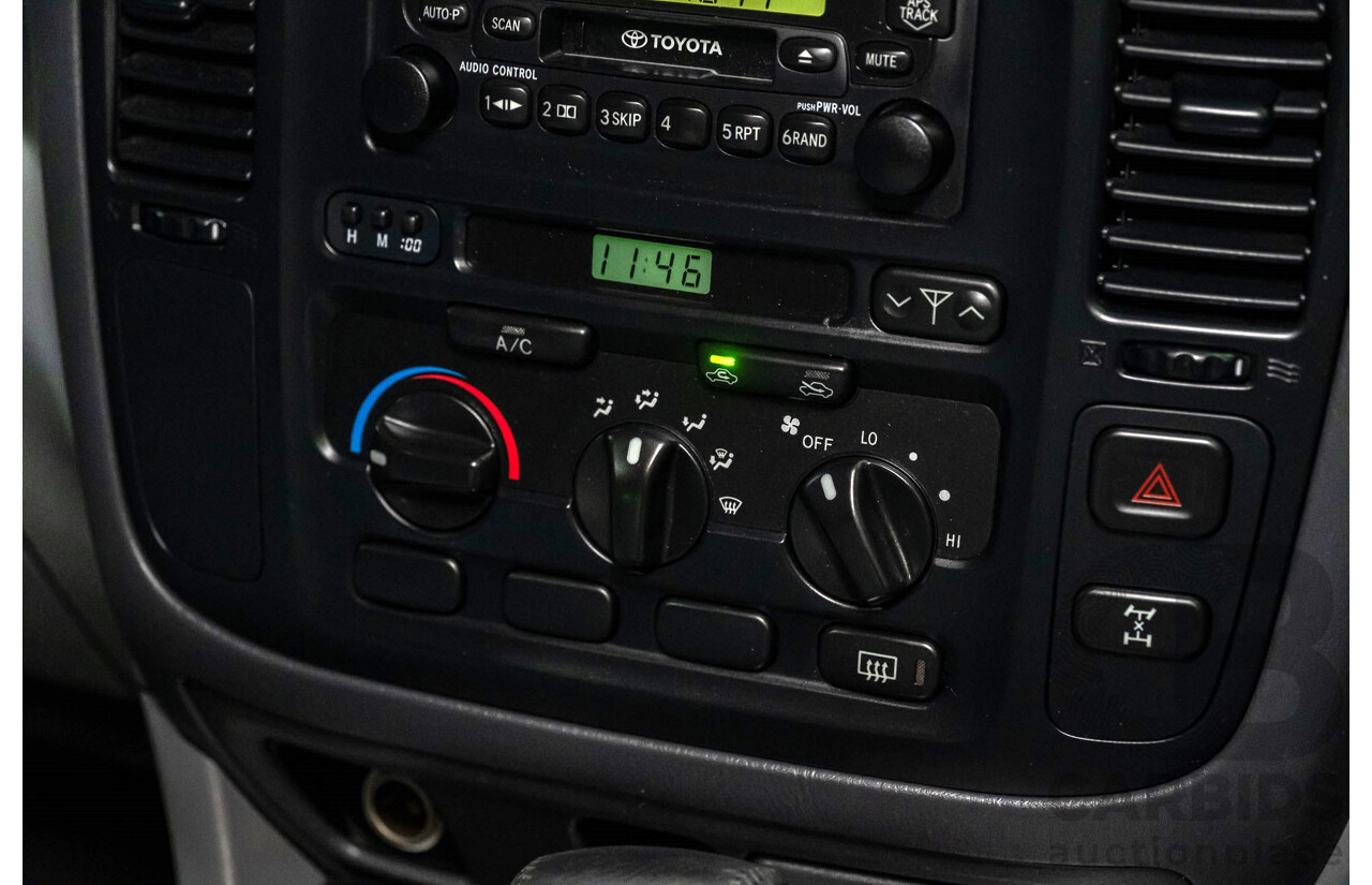 12/2000 Toyota Landcruiser GXL 100 Series (4x4) HDJ100R 4d Wagon Silver Turbo Diesel 1HD-FTE 4.2L