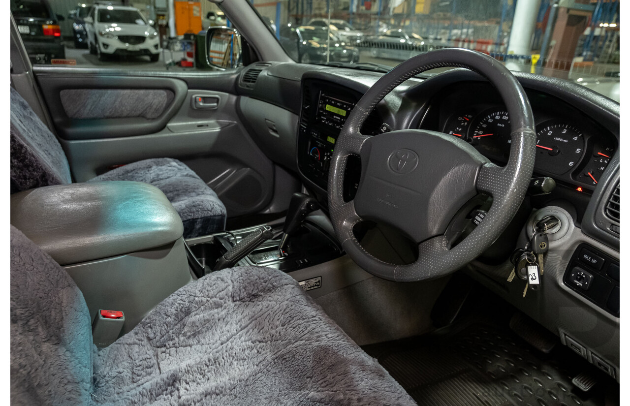 12/2000 Toyota Landcruiser GXL 100 Series (4x4) HDJ100R 4d Wagon Silver Turbo Diesel 1HD-FTE 4.2L