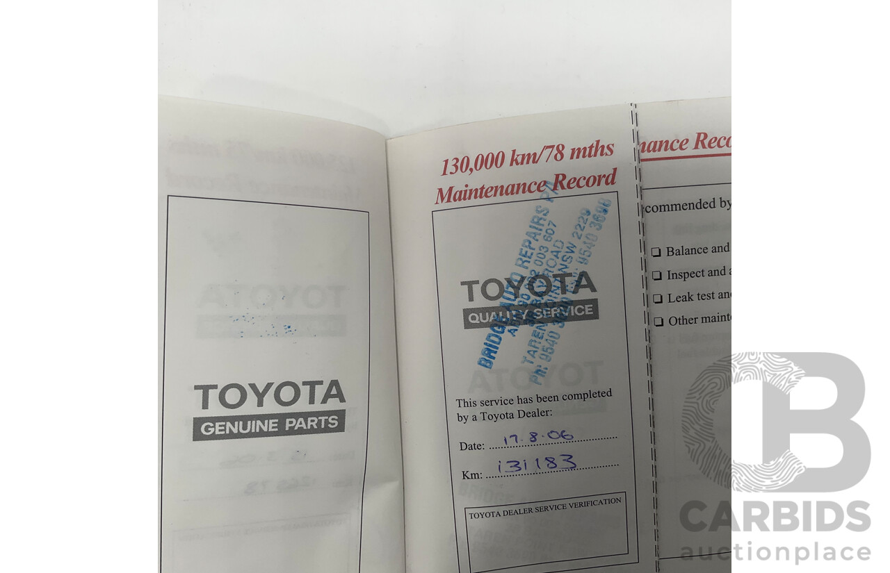 12/2000 Toyota Landcruiser GXL 100 Series (4x4) HDJ100R 4d Wagon Silver Turbo Diesel 1HD-FTE 4.2L