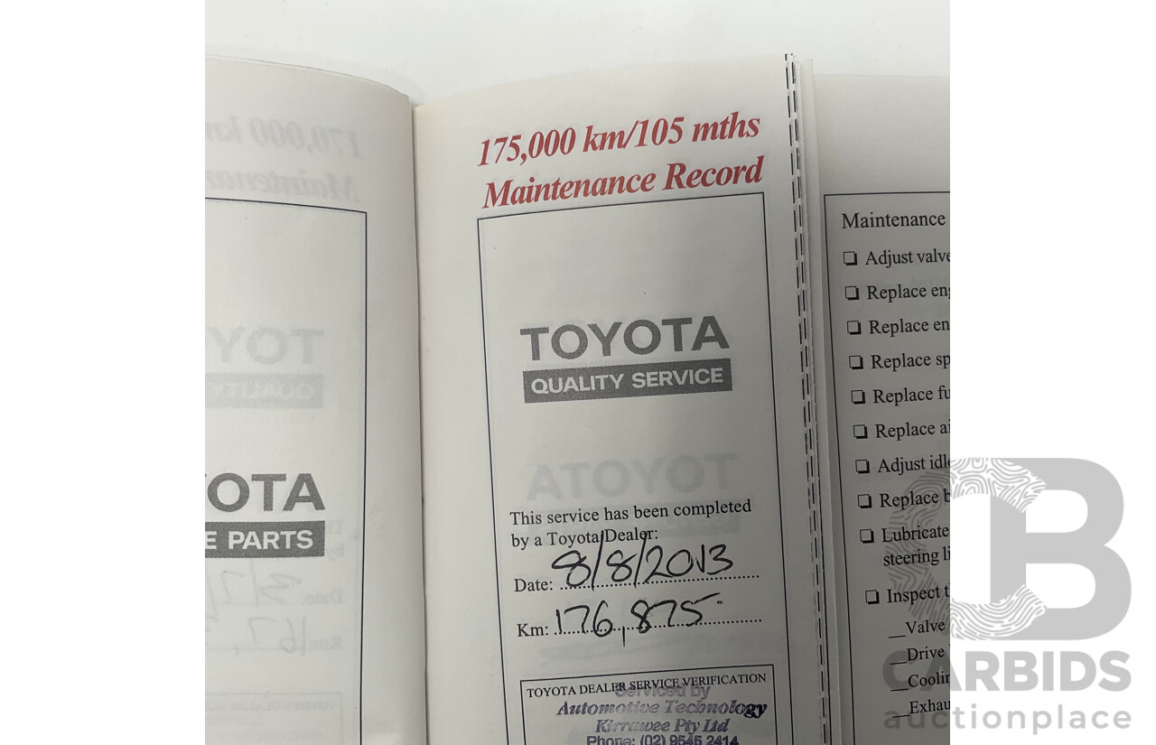 12/2000 Toyota Landcruiser GXL 100 Series (4x4) HDJ100R 4d Wagon Silver Turbo Diesel 1HD-FTE 4.2L