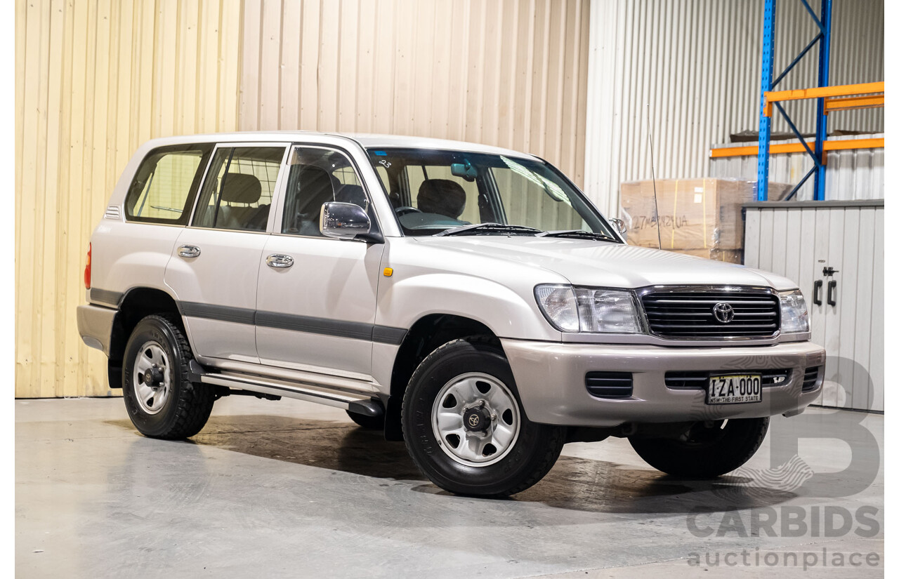 12/2000 Toyota Landcruiser GXL 100 Series (4x4) HDJ100R 4d Wagon Silver Turbo Diesel 1HD-FTE 4.2L