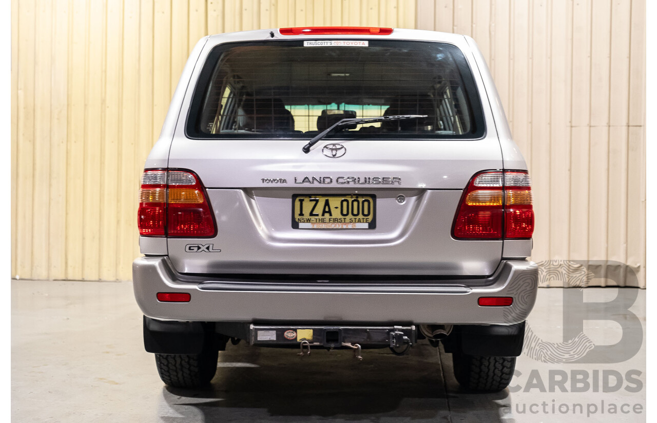 12/2000 Toyota Landcruiser GXL 100 Series (4x4) HDJ100R 4d Wagon Silver Turbo Diesel 1HD-FTE 4.2L