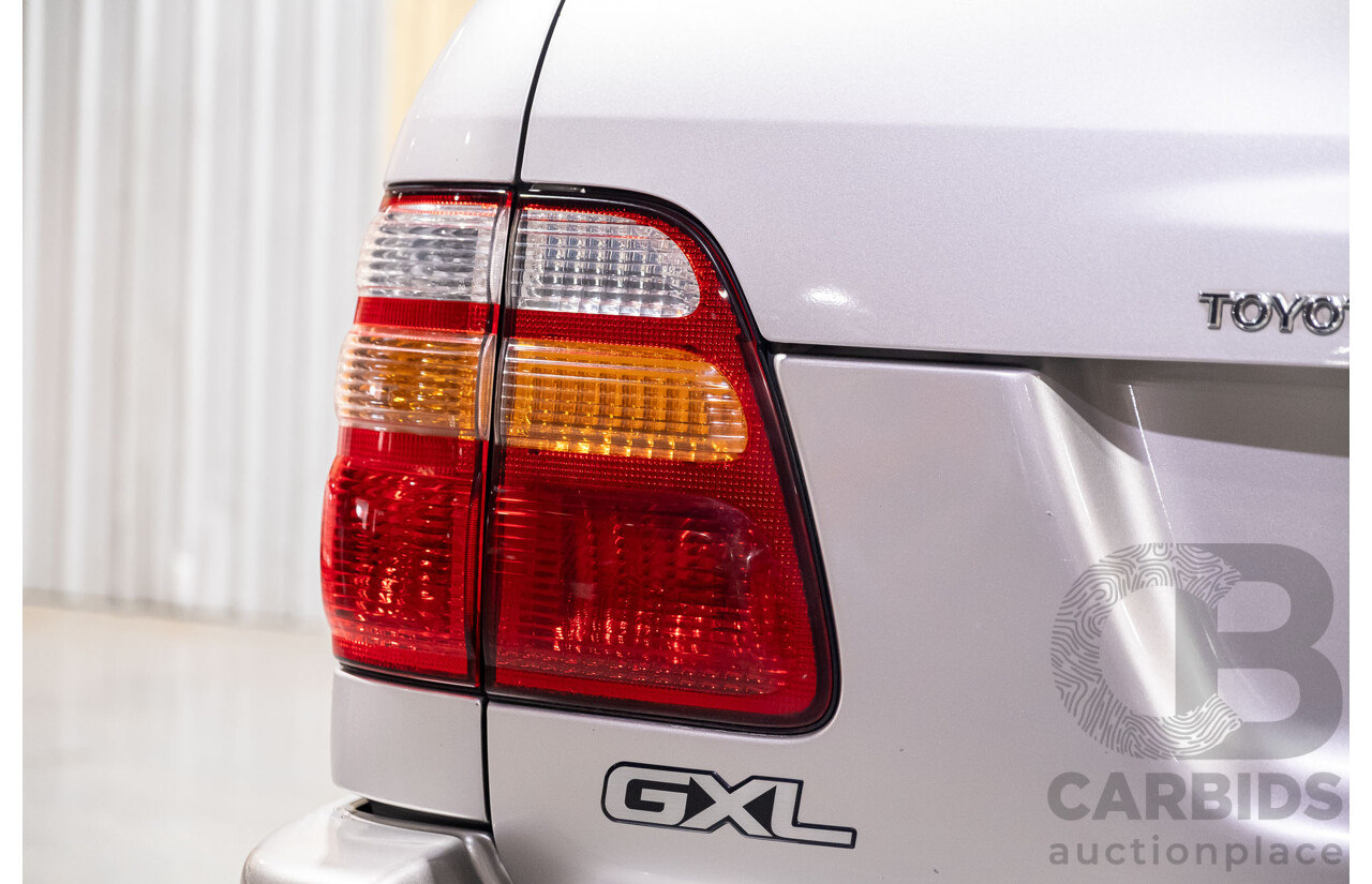 12/2000 Toyota Landcruiser GXL 100 Series (4x4) HDJ100R 4d Wagon Silver Turbo Diesel 1HD-FTE 4.2L