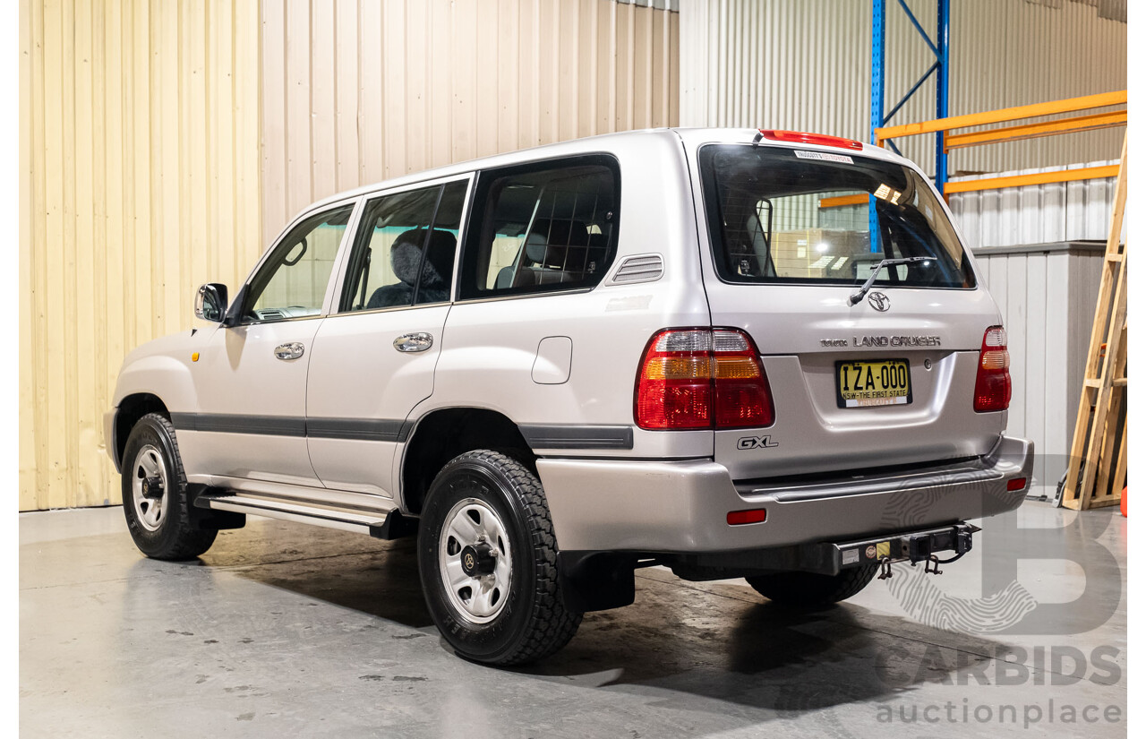 12/2000 Toyota Landcruiser GXL 100 Series (4x4) HDJ100R 4d Wagon Silver Turbo Diesel 1HD-FTE 4.2L