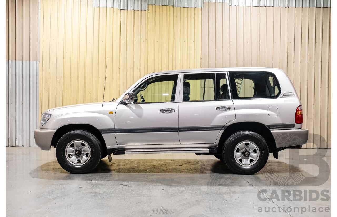 12/2000 Toyota Landcruiser GXL 100 Series (4x4) HDJ100R 4d Wagon Silver Turbo Diesel 1HD-FTE 4.2L