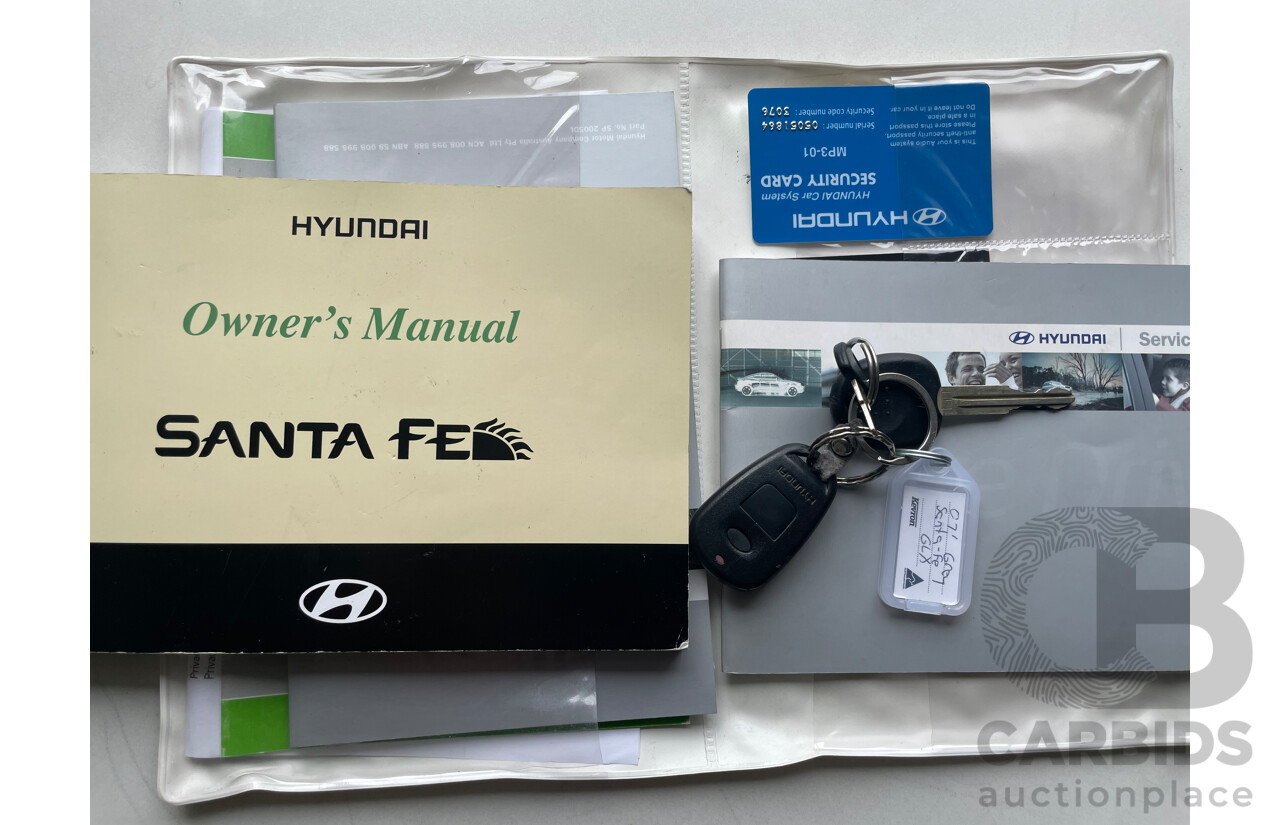 8/2005 Hyundai Santa Fe (4x4) 05 UPDATE 4d Wagon Grey 2.7L