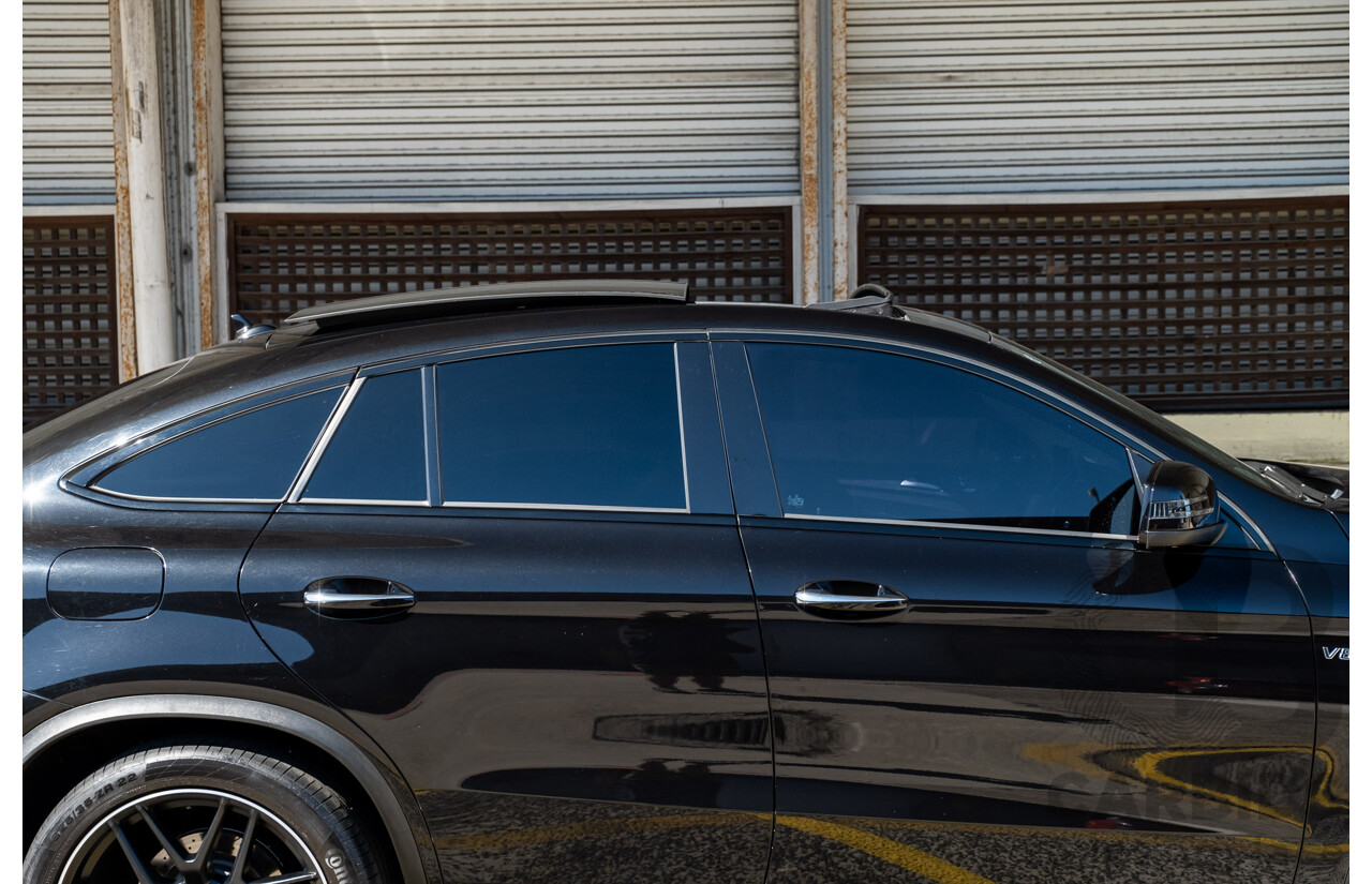 7/2016 Mercedes Benz GLE 63 S AMG C292 4Matic (AWD) 4d Coupe Obsidian Black Metallic Twin Turbo V8 5.5L