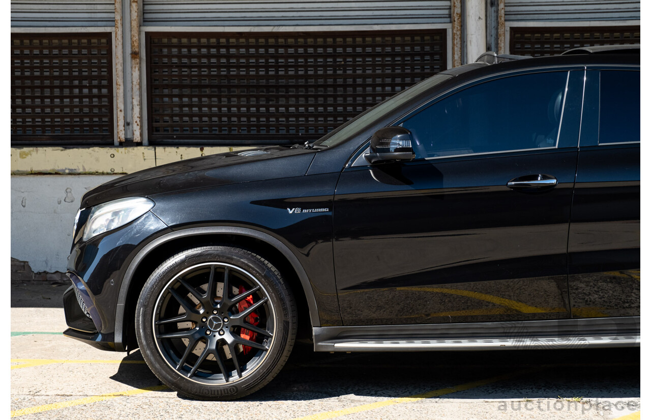 7/2016 Mercedes Benz GLE 63 S AMG C292 4Matic (AWD) 4d Coupe Obsidian Black Metallic Twin Turbo V8 5.5L