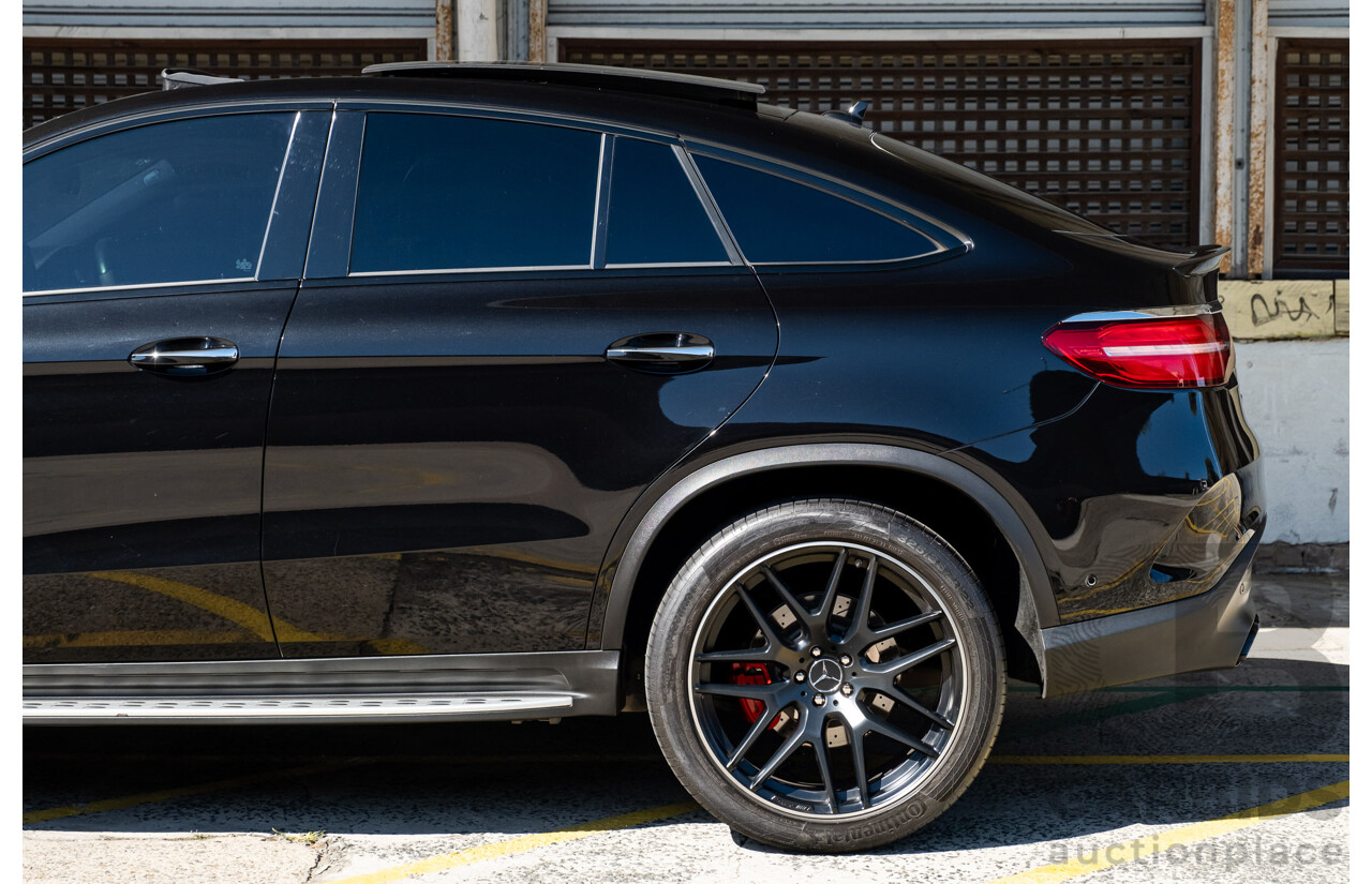 7/2016 Mercedes Benz GLE 63 S AMG C292 4Matic (AWD) 4d Coupe Obsidian Black Metallic Twin Turbo V8 5.5L