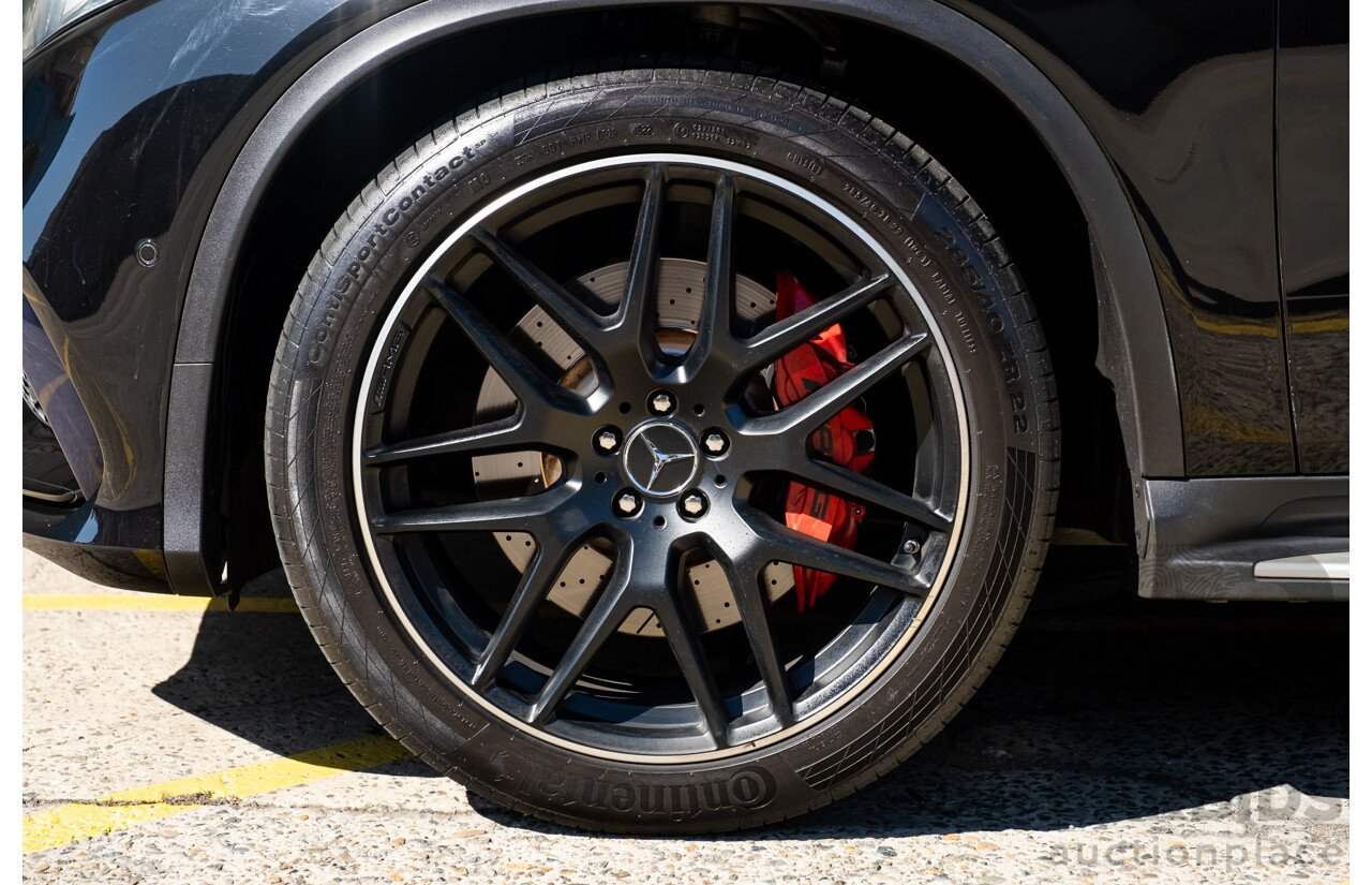 7/2016 Mercedes Benz GLE 63 S AMG C292 4Matic (AWD) 4d Coupe Obsidian Black Metallic Twin Turbo V8 5.5L