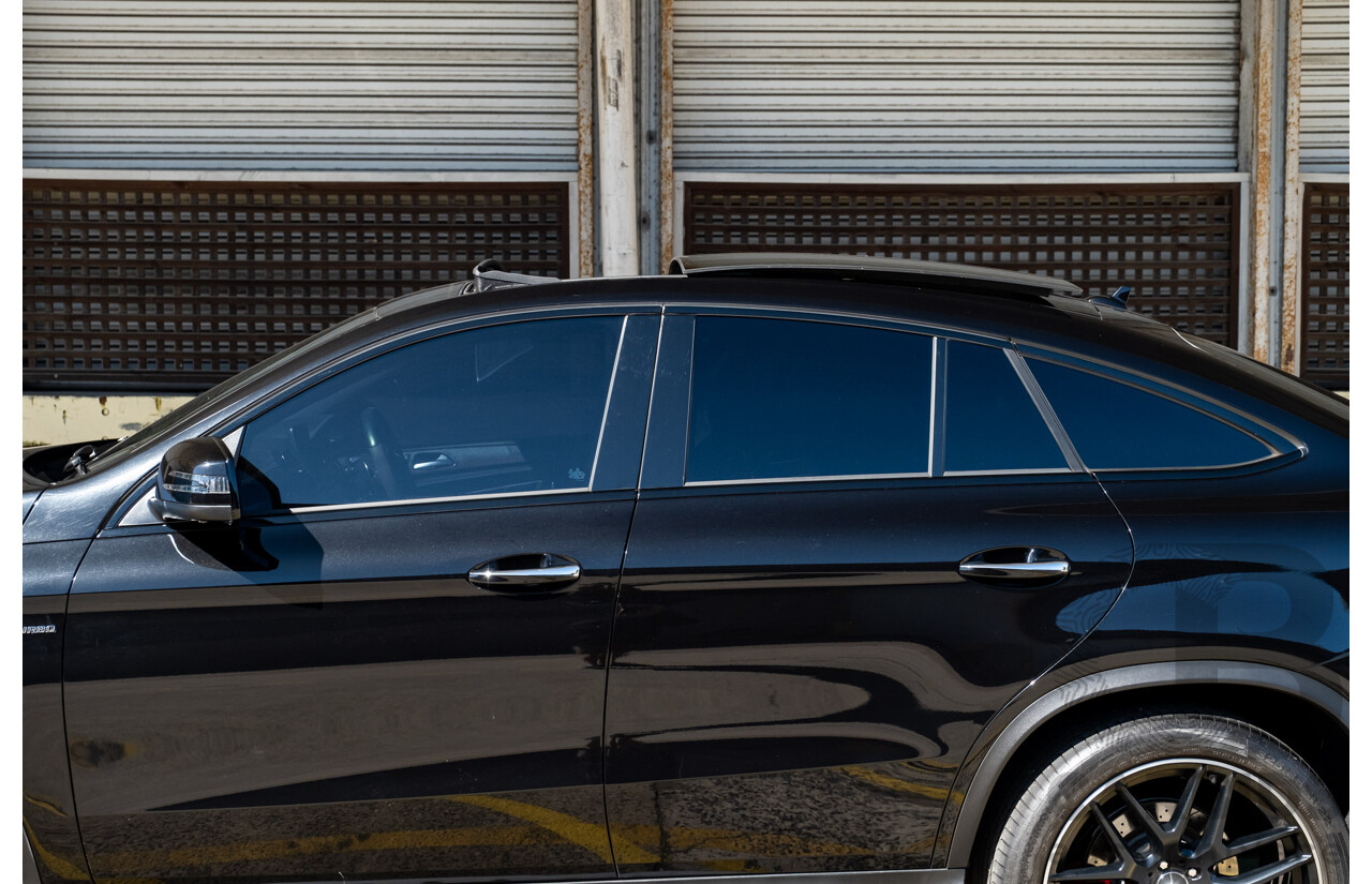 7/2016 Mercedes Benz GLE 63 S AMG C292 4Matic (AWD) 4d Coupe Obsidian Black Metallic Twin Turbo V8 5.5L