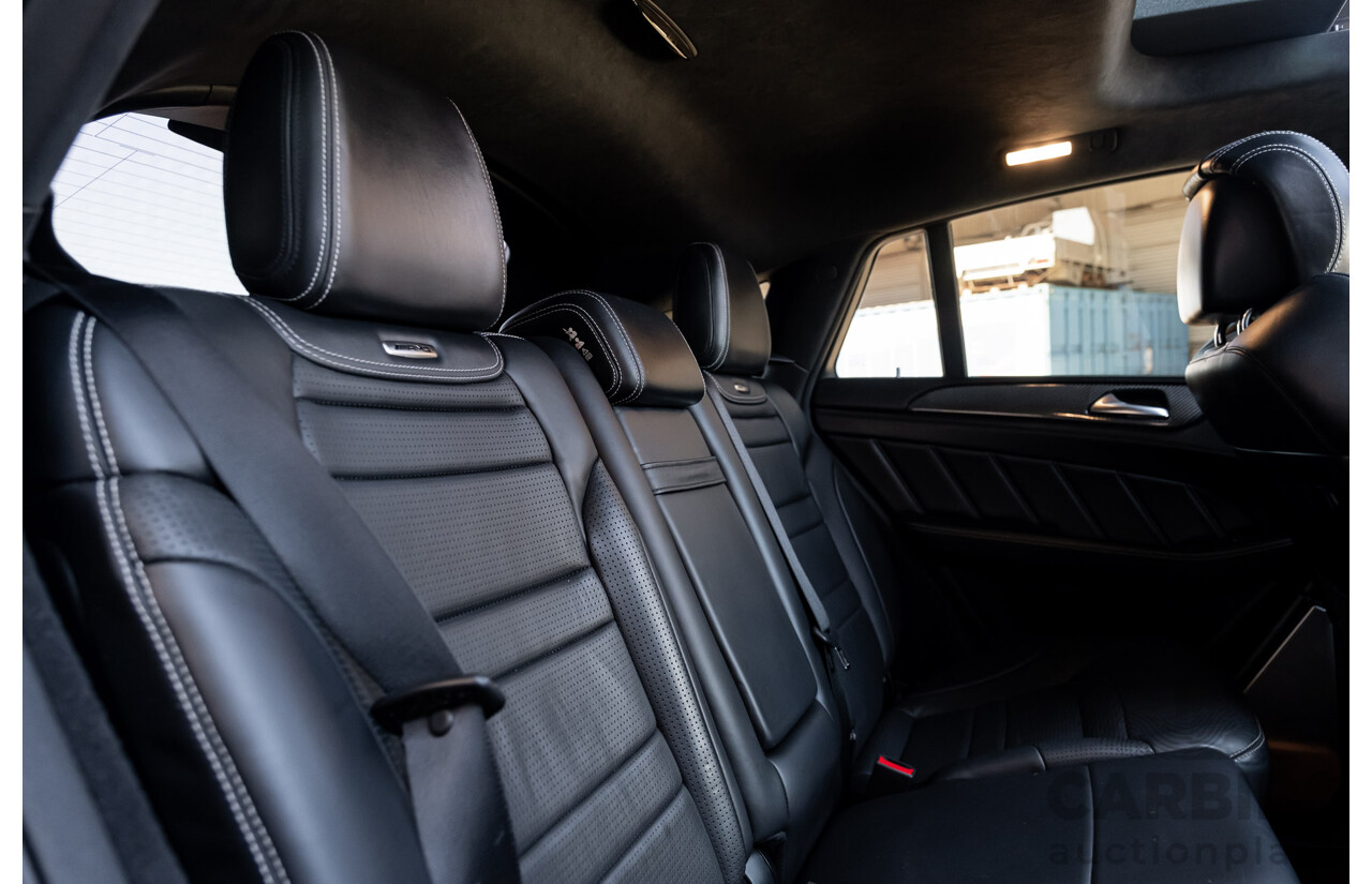 7/2016 Mercedes Benz GLE 63 S AMG C292 4Matic (AWD) 4d Coupe Obsidian Black Metallic Twin Turbo V8 5.5L