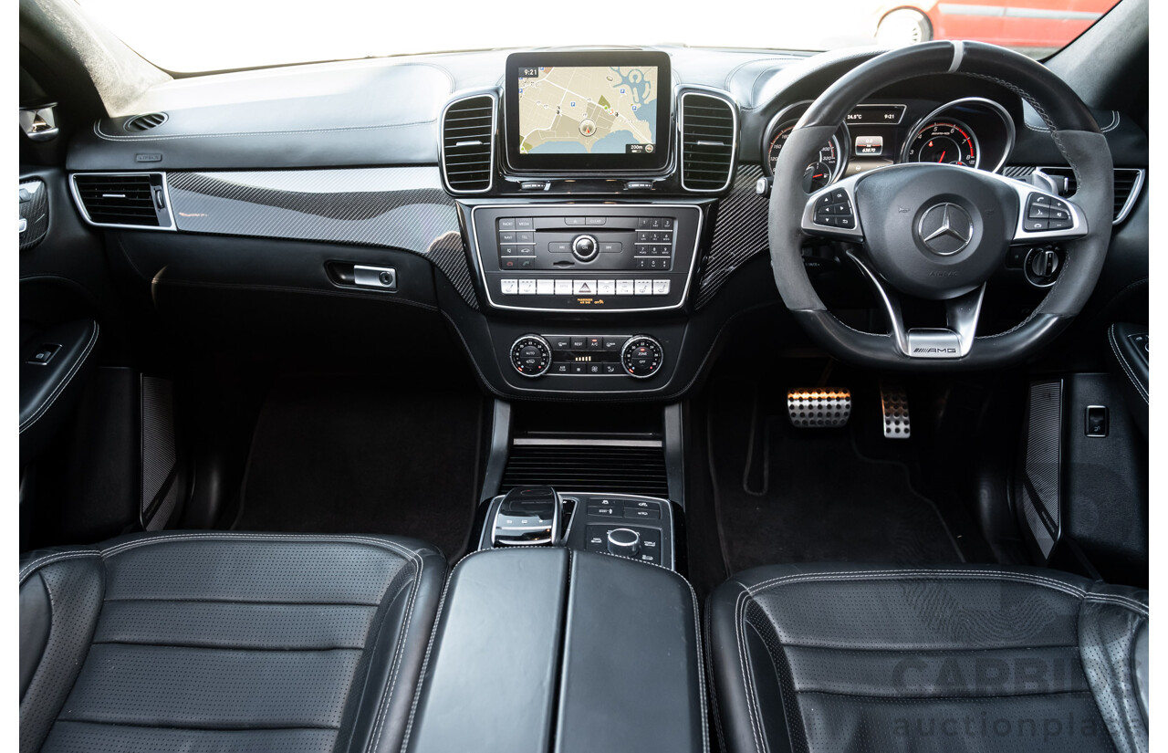 7/2016 Mercedes Benz GLE 63 S AMG C292 4Matic (AWD) 4d Coupe Obsidian Black Metallic Twin Turbo V8 5.5L