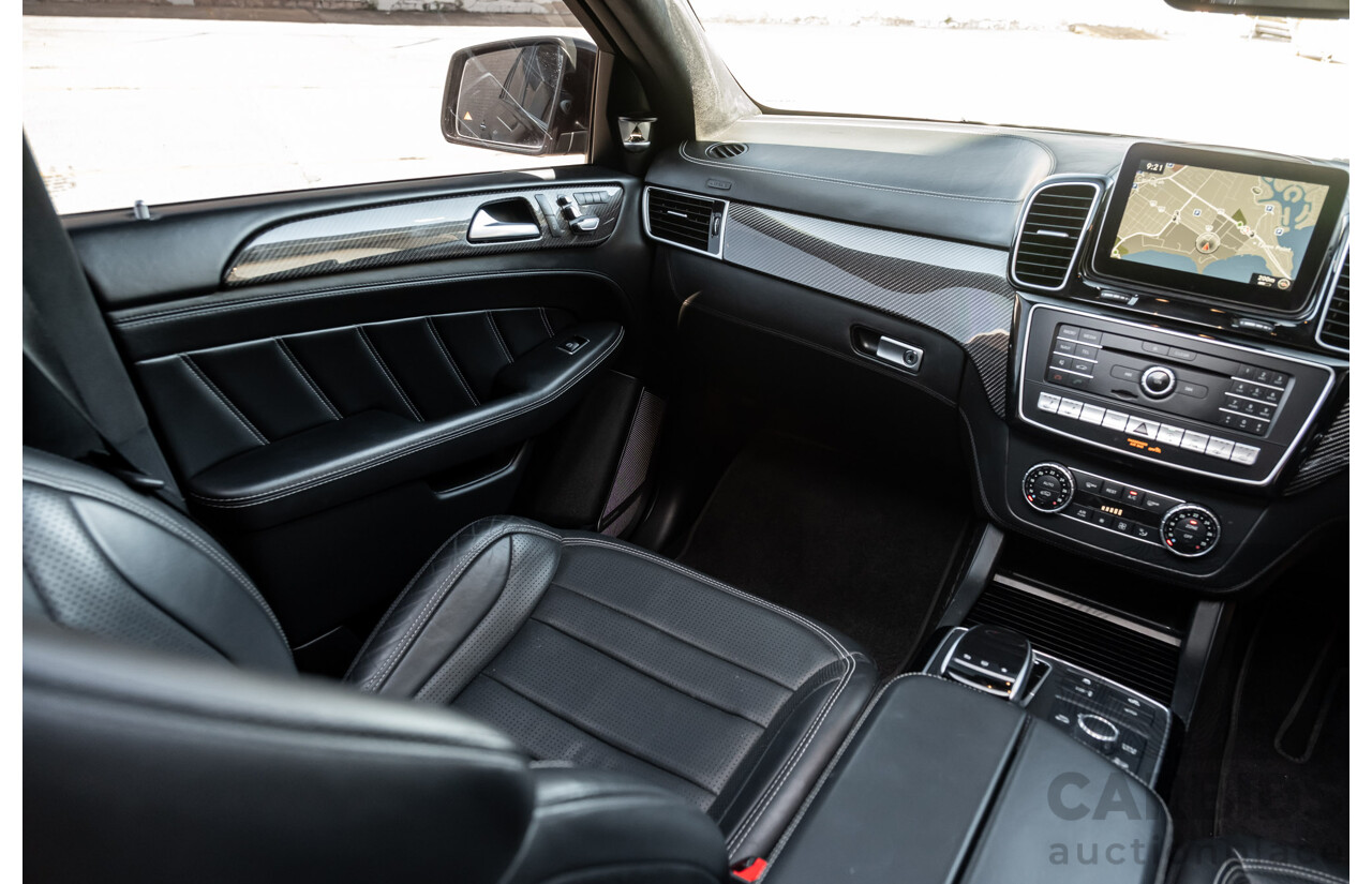 7/2016 Mercedes Benz GLE 63 S AMG C292 4Matic (AWD) 4d Coupe Obsidian Black Metallic Twin Turbo V8 5.5L