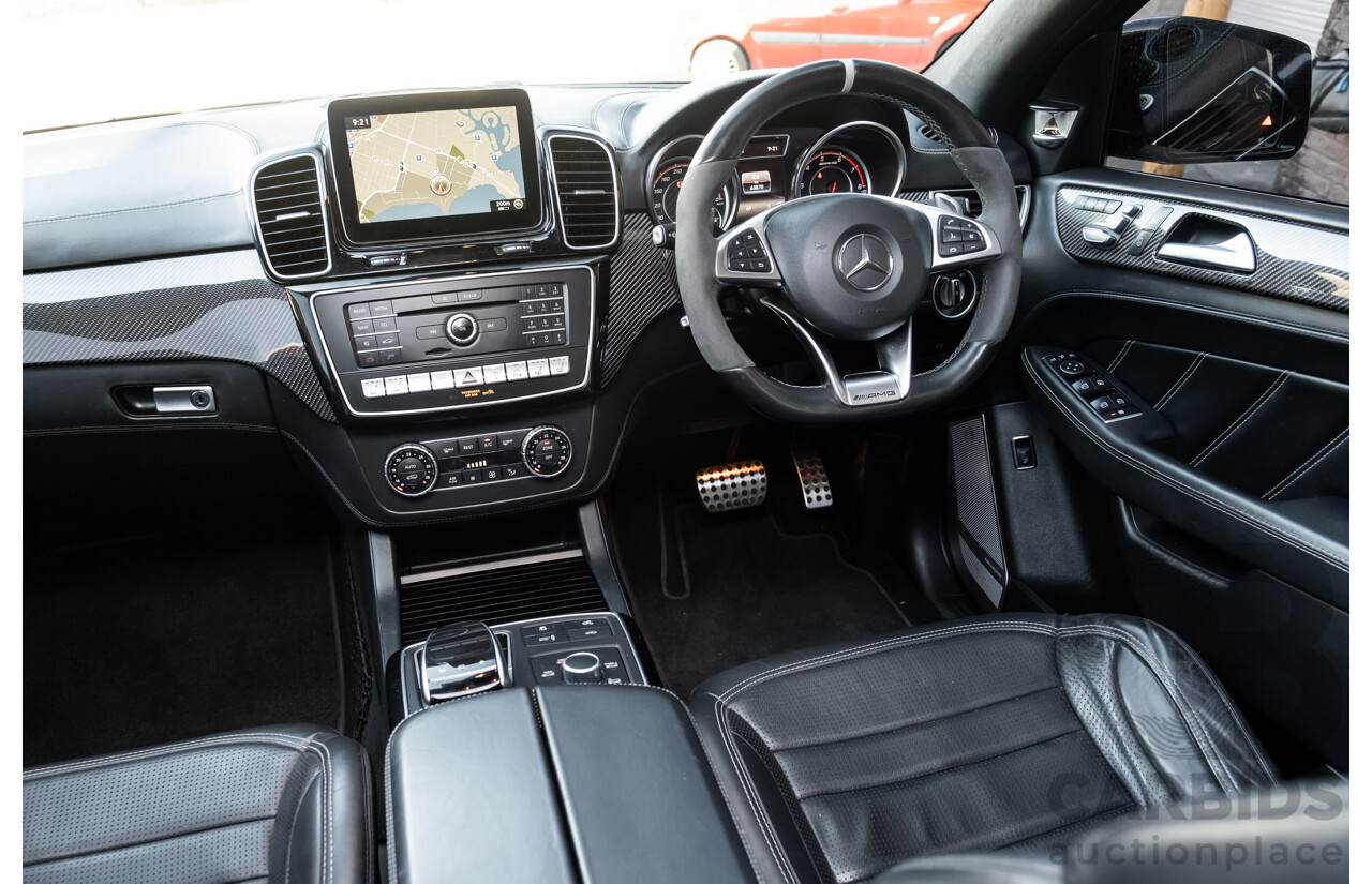 7/2016 Mercedes Benz GLE 63 S AMG C292 4Matic (AWD) 4d Coupe Obsidian Black Metallic Twin Turbo V8 5.5L