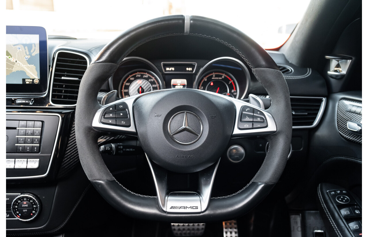 7/2016 Mercedes Benz GLE 63 S AMG C292 4Matic (AWD) 4d Coupe Obsidian Black Metallic Twin Turbo V8 5.5L