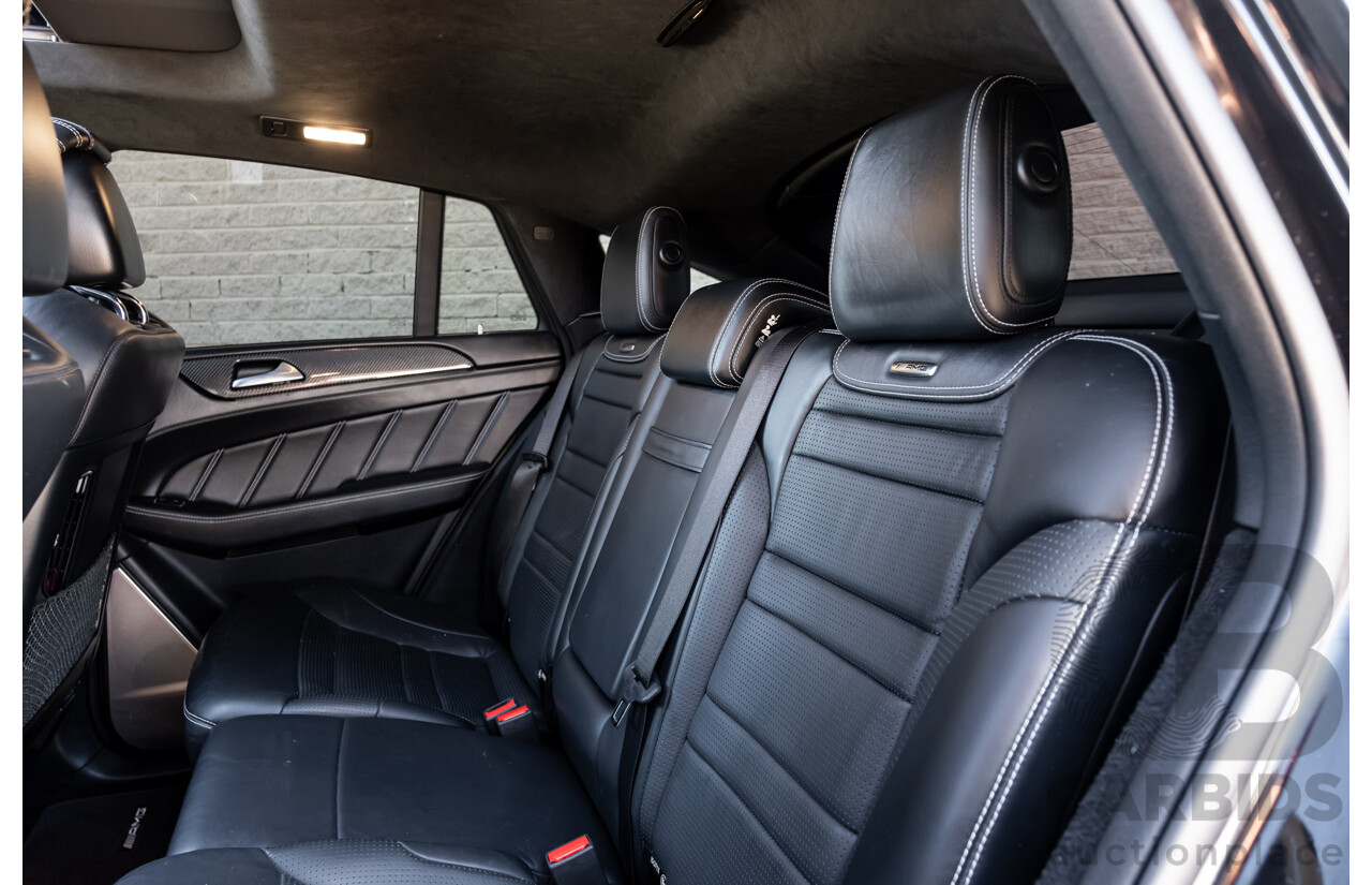 7/2016 Mercedes Benz GLE 63 S AMG C292 4Matic (AWD) 4d Coupe Obsidian Black Metallic Twin Turbo V8 5.5L