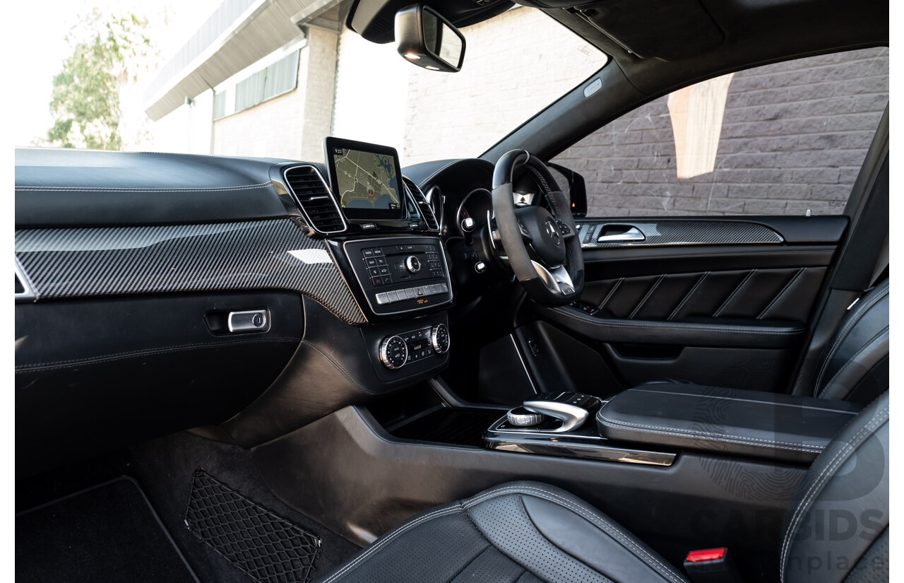7/2016 Mercedes Benz GLE 63 S AMG C292 4Matic (AWD) 4d Coupe Obsidian Black Metallic Twin Turbo V8 5.5L