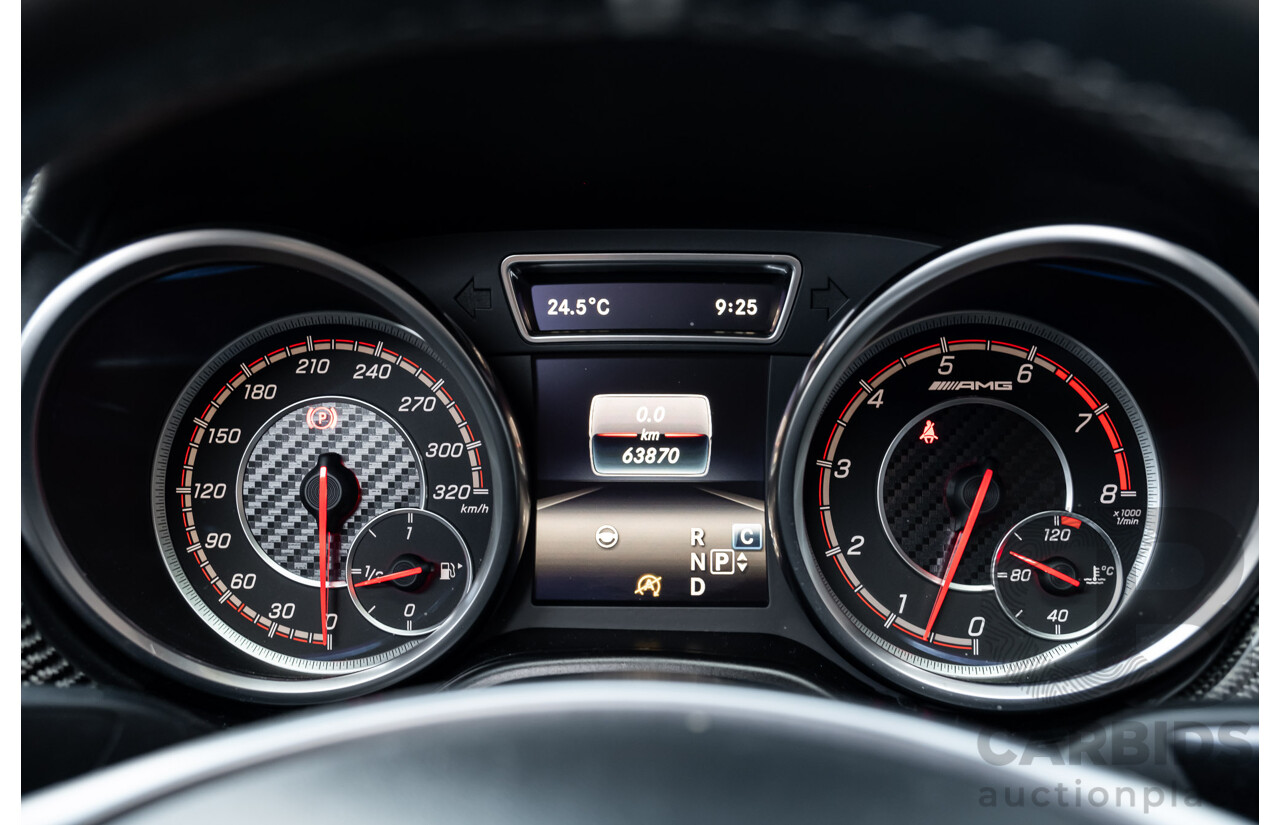 7/2016 Mercedes Benz GLE 63 S AMG C292 4Matic (AWD) 4d Coupe Obsidian Black Metallic Twin Turbo V8 5.5L