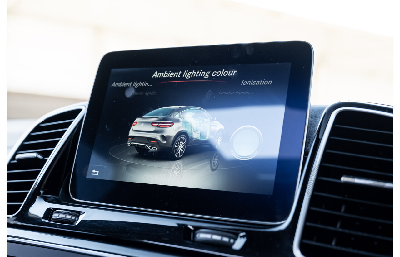 7/2016 Mercedes Benz GLE 63 S AMG C292 4Matic (AWD) 4d Coupe Obsidian Black Metallic Twin Turbo V8 5.5L