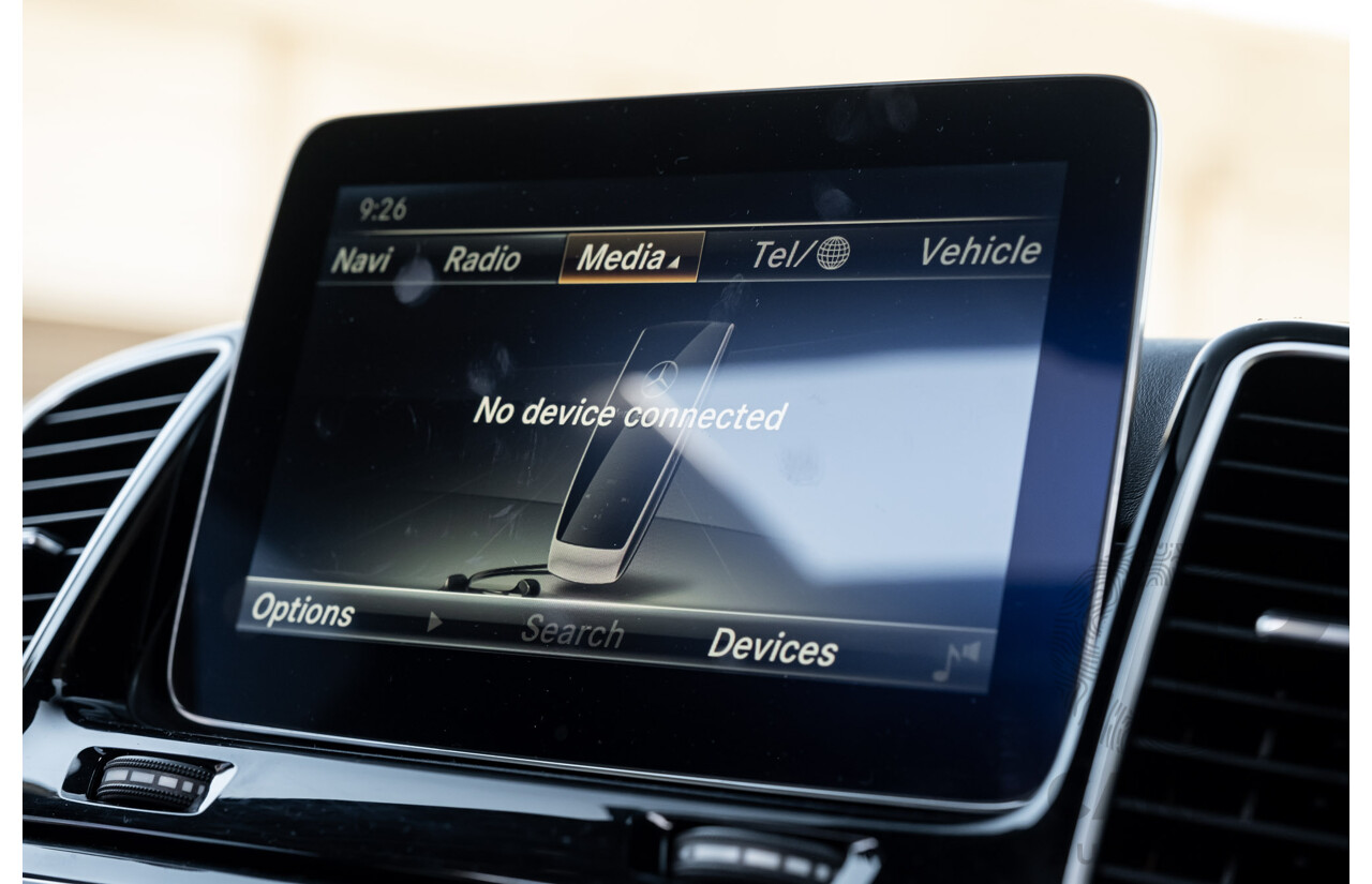 7/2016 Mercedes Benz GLE 63 S AMG C292 4Matic (AWD) 4d Coupe Obsidian Black Metallic Twin Turbo V8 5.5L