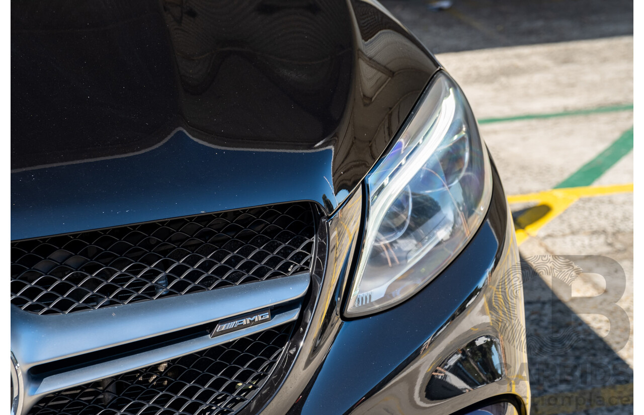 7/2016 Mercedes Benz GLE 63 S AMG C292 4Matic (AWD) 4d Coupe Obsidian Black Metallic Twin Turbo V8 5.5L