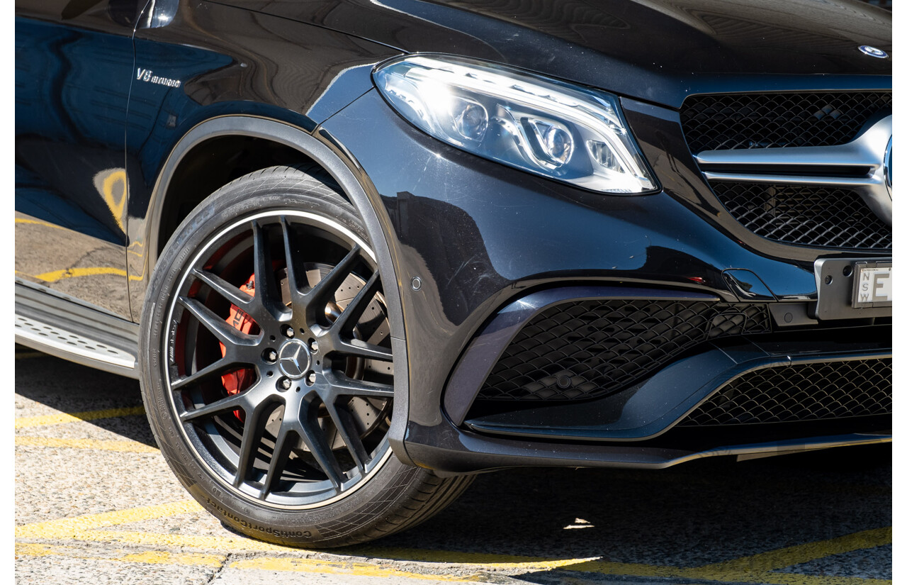 7/2016 Mercedes Benz GLE 63 S AMG C292 4Matic (AWD) 4d Coupe Obsidian Black Metallic Twin Turbo V8 5.5L
