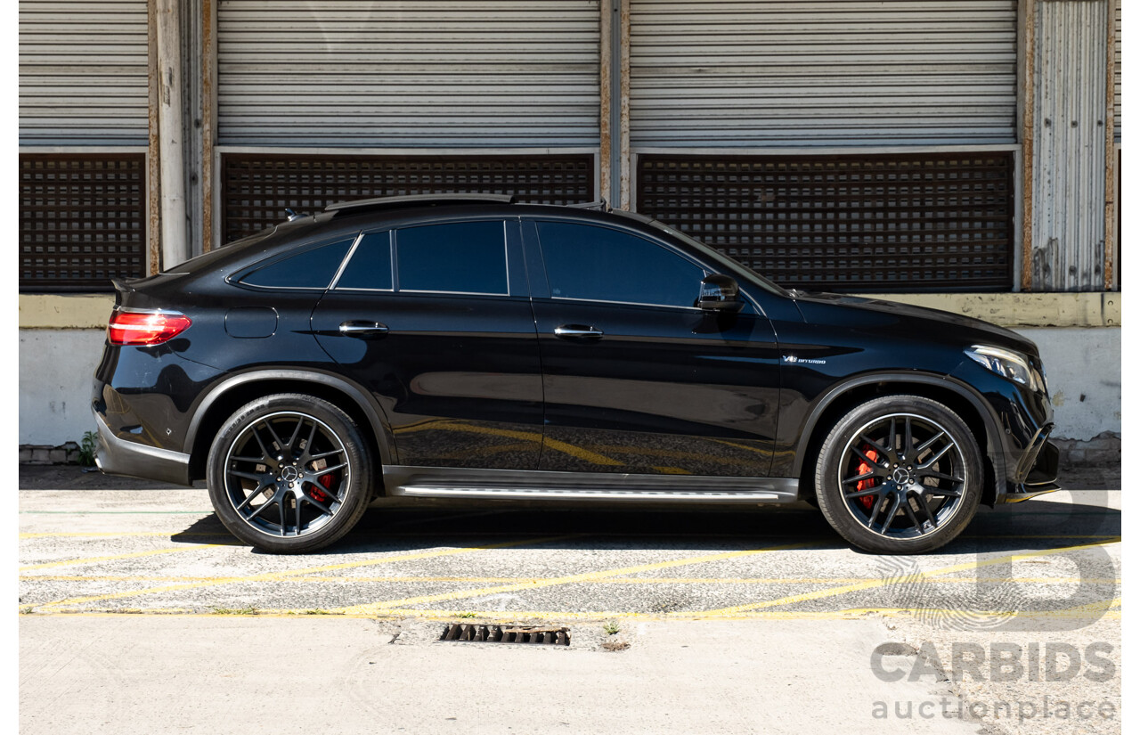 7/2016 Mercedes Benz GLE 63 S AMG C292 4Matic (AWD) 4d Coupe Obsidian Black Metallic Twin Turbo V8 5.5L