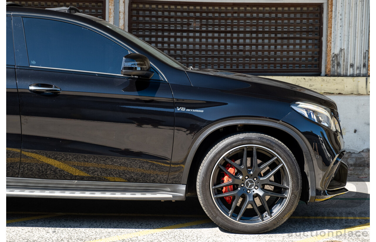 7/2016 Mercedes Benz GLE 63 S AMG C292 4Matic (AWD) 4d Coupe Obsidian Black Metallic Twin Turbo V8 5.5L