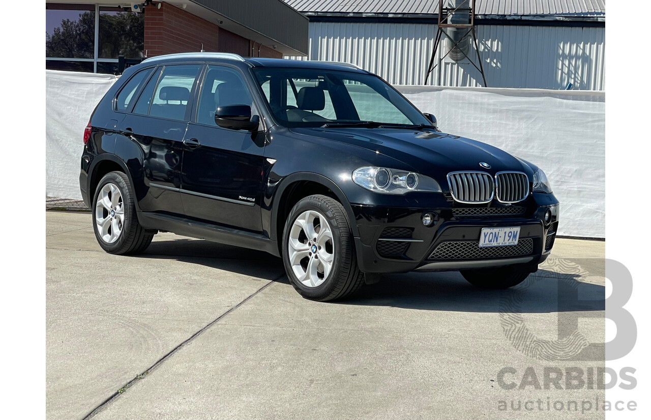 9/2013 BMW X5 Xdrive 40D Sport E70 4d Wagon Black 3.0L