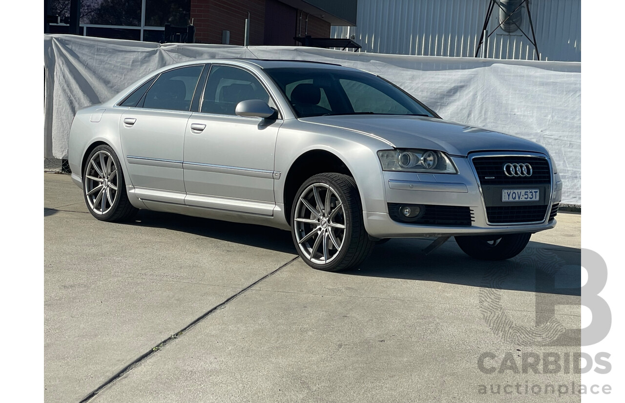 1/2008 Audi A8 3.2 Quattro 4E 4d Sedan Silver 3.1L