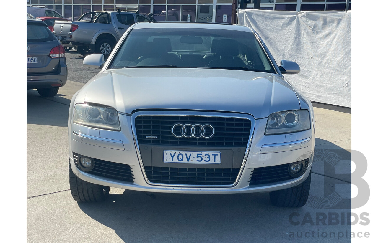 1/2008 Audi A8 3.2 Quattro 4E 4d Sedan Silver 3.1L