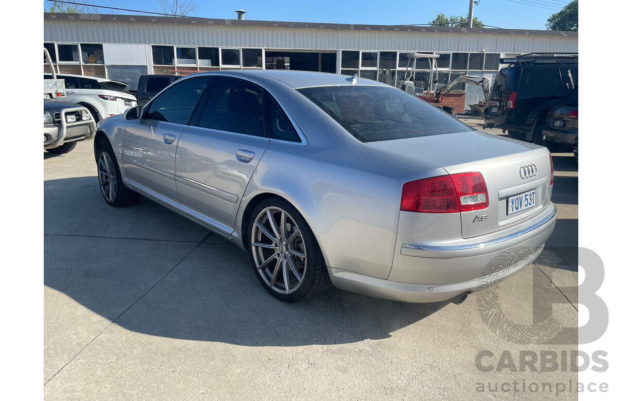 1/2008 Audi A8 3.2 Quattro 4E 4d Sedan Silver 3.1L