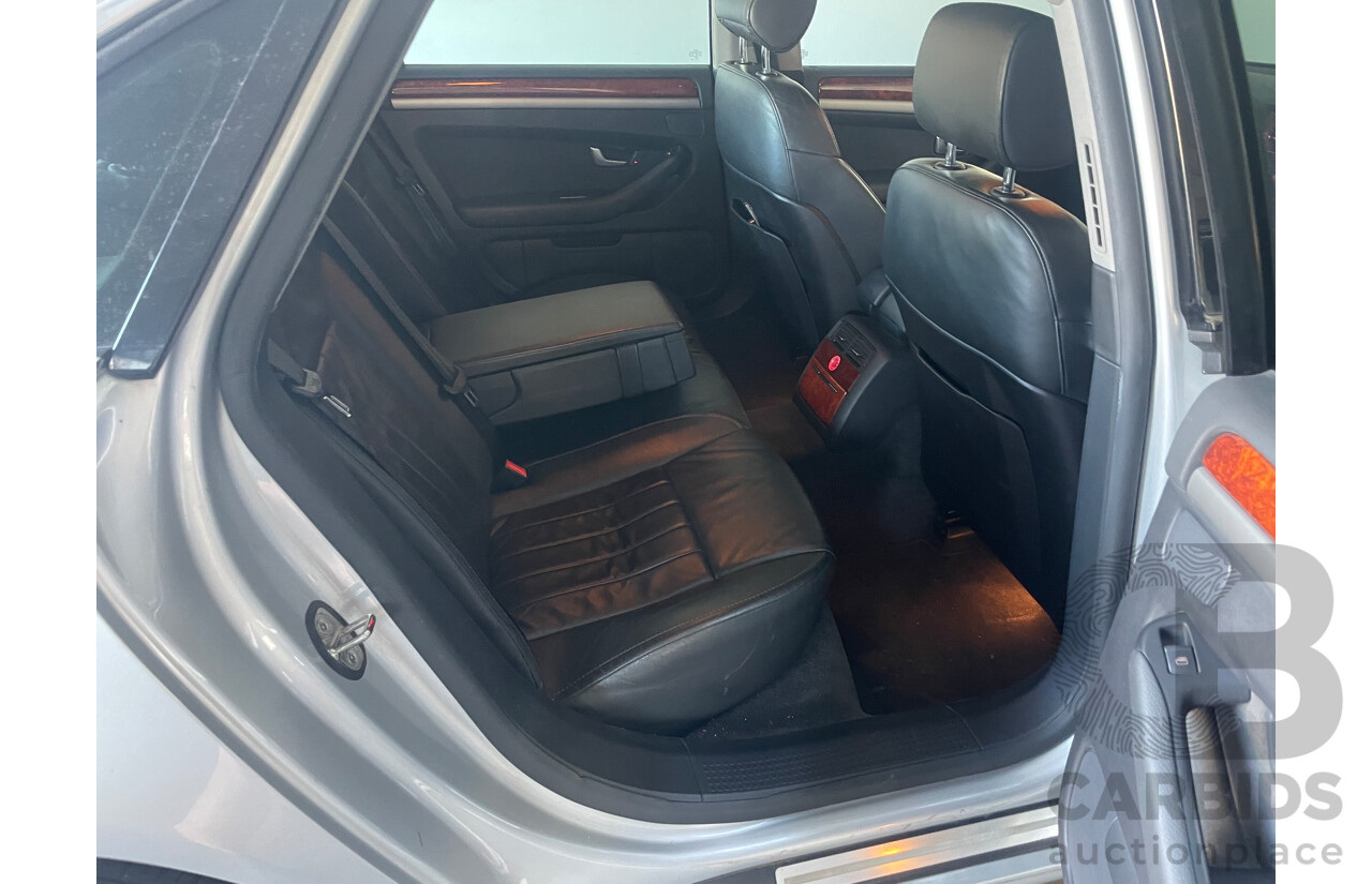 1/2008 Audi A8 3.2 Quattro 4E 4d Sedan Silver 3.1L